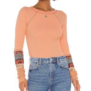 Free People "In the Mix" Cuff Top L